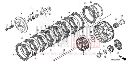 EMBRAYAGE CRF250RA de 2010